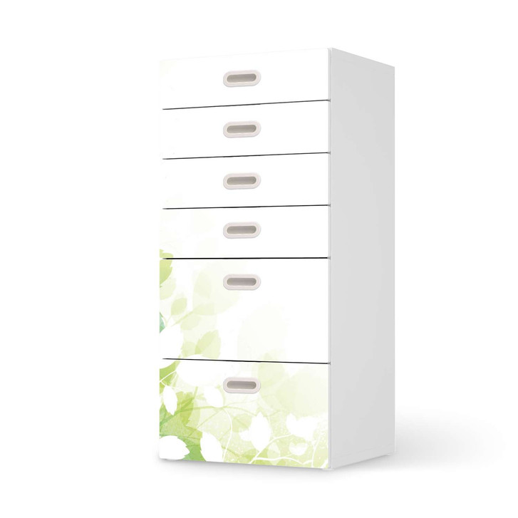 Klebefolie IKEA Stuva / Fritids Kommode - 6 Schubladen - Flower Light - CR110184