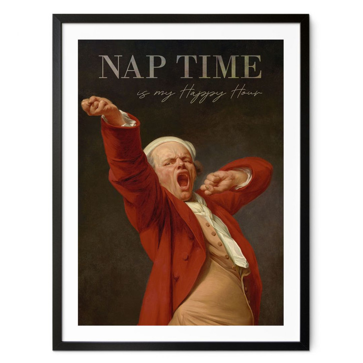 Poster Nap Time - Inspiriert von Ducreux - Selbstportrait - WA409825