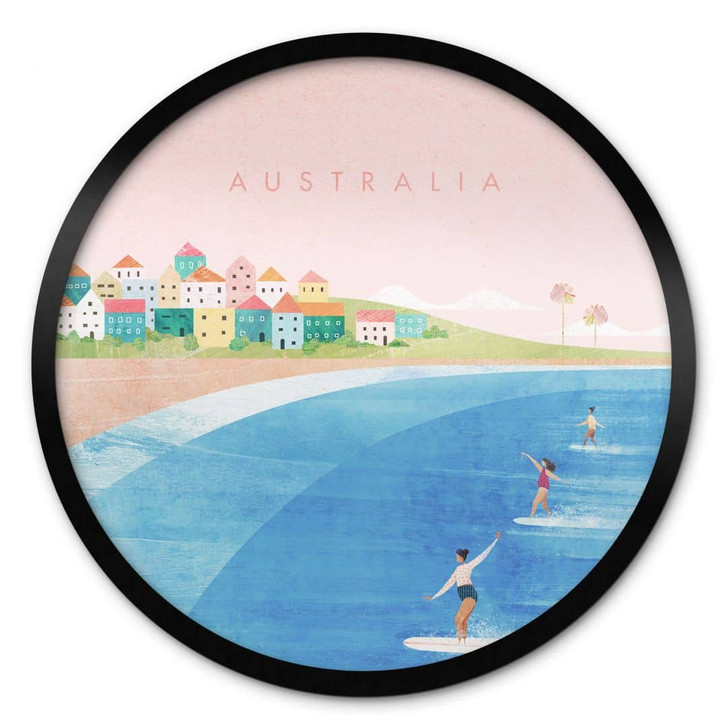 Poster Surfen an der Küste Australiens - Rivers - Rund - WA428099