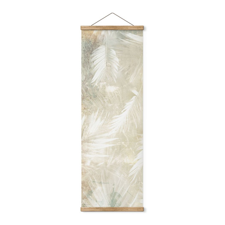 Stoffbild Abstrakte weisse Palmenblätter - Kulik - Panorama - WA429259