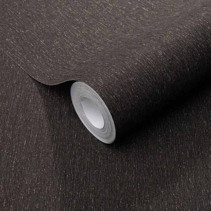 Vliestapete Unitapete mit feiner Längstruktur  in schwarz - WA397889