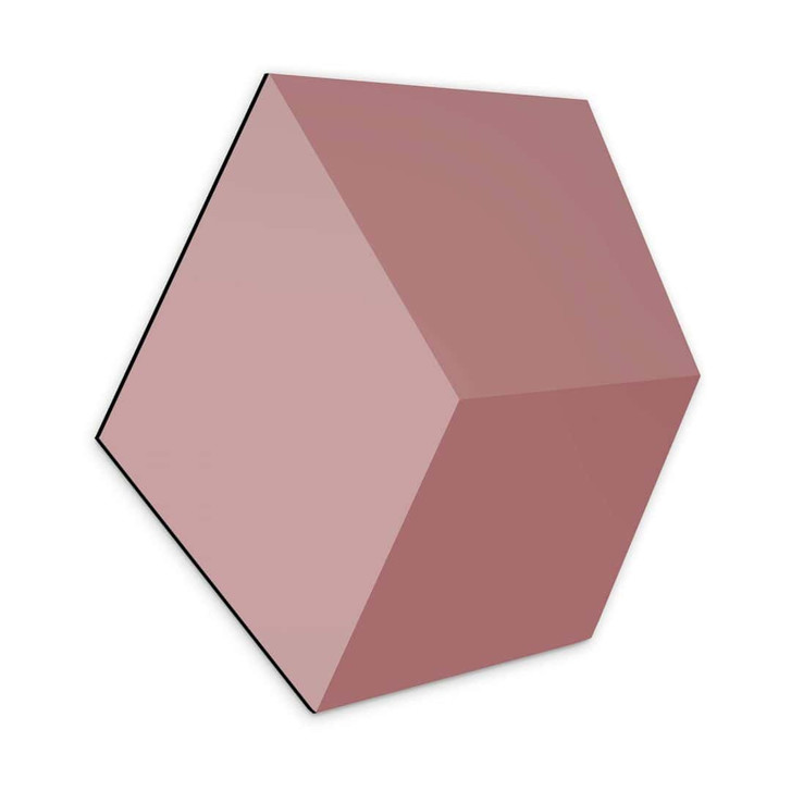 3D Hexagon - Alu-Dibond Rot - WA324807