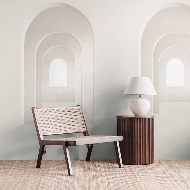 Architektur-Fototapete in Beige Weiss - Vliestapete 3D-Optik - Modernes Design - WA418350