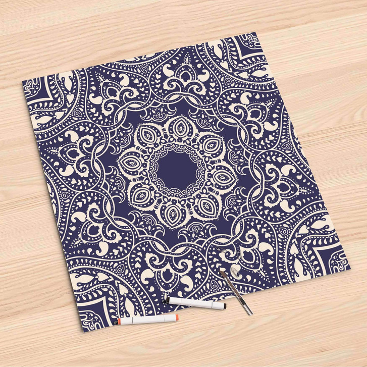 Folienbogen (60x60cm) - Blue Mandala - CR107029