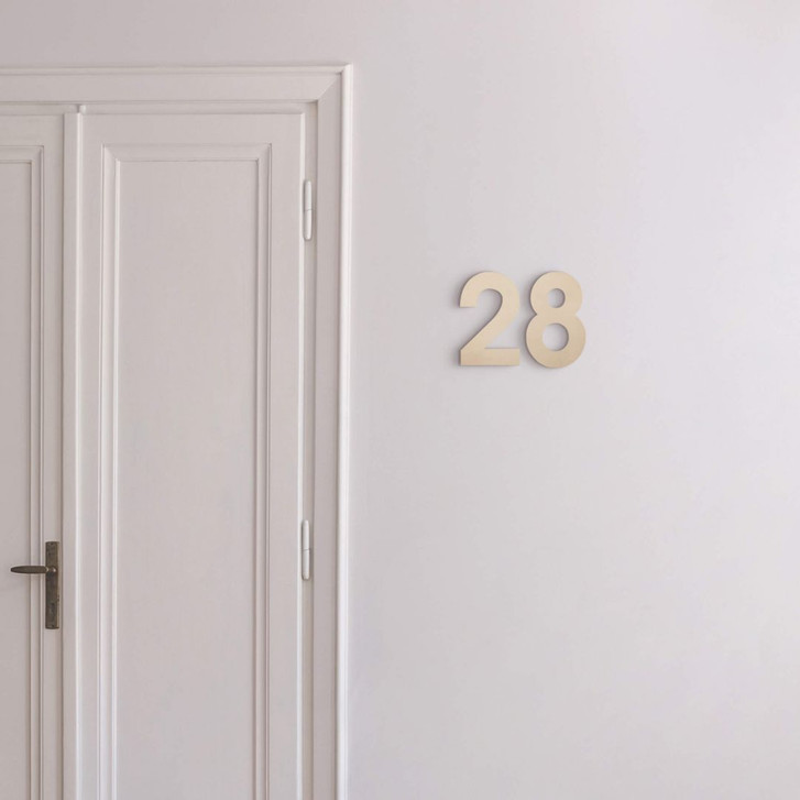 Holz-Zahlen - Hausnummer modern - Pappel - WA355056