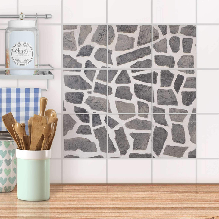 Klebefliesen - Steinmosaik - 9er Set - CR108122