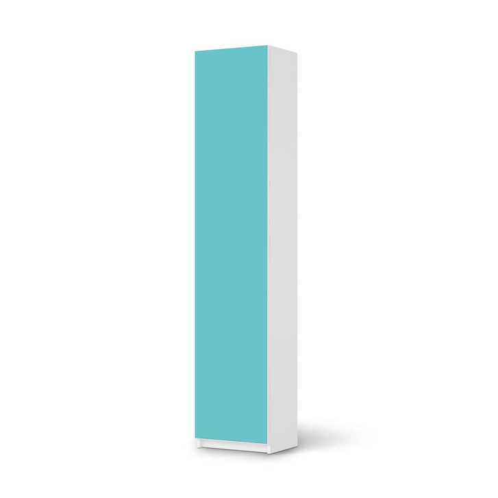 Klebefolie IKEA Pax Schrank 236cm Höhe - 1 Tür - Türkisgrün Light - CR111787