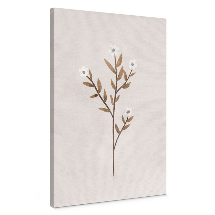 Leinwandbild Blumen Illustration - Vergissmeinnicht - Goed Blauw - WA482558