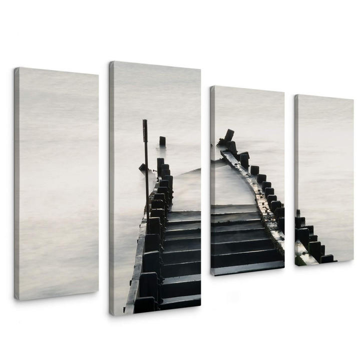 Leinwandbild Way to nowhere 02 (4-teilig) - WA146635