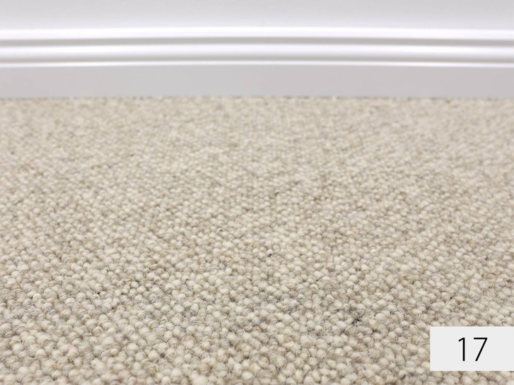 London Berber Teppichboden Meterware in Greige 17 - TS416717