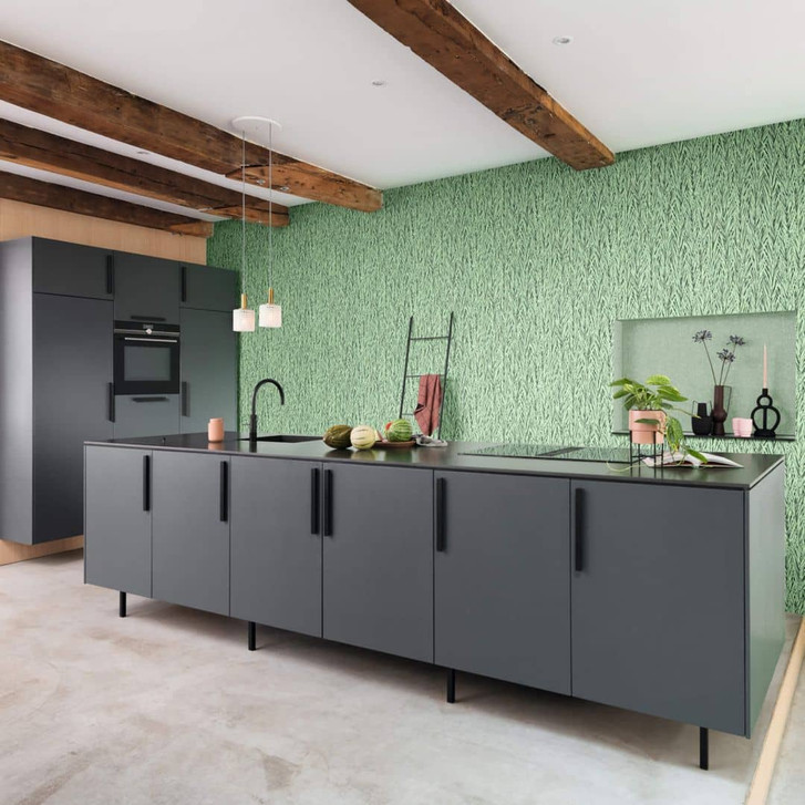 Rasch Vliestapete, Unitapete Composition jadegrün - WA339454