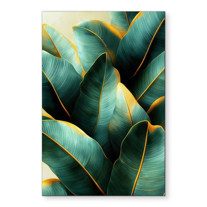 Wandbild Exotische Bananenblätter - Jaszke - Alu-Dibond - WA464553