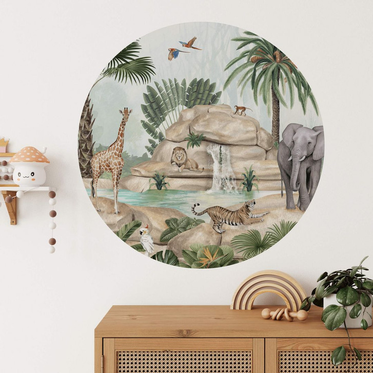 Wandtattoo Kikki Belle - Dschungel Paradies - Rund - WA383723