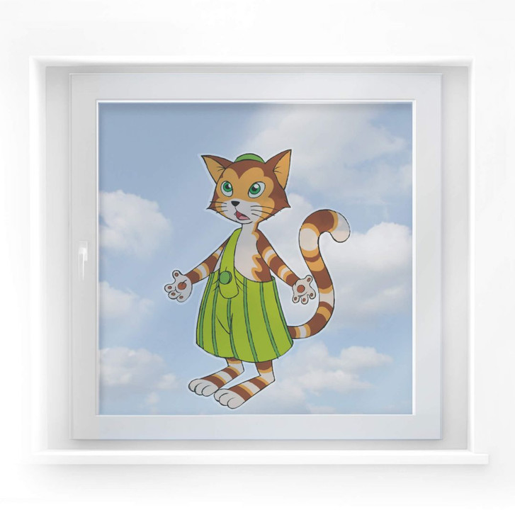 Fensterbild Pettersson und Findus - Findus Ich wars nicht - WA117617