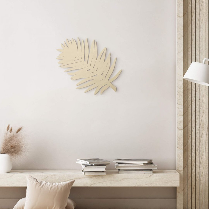 Holzkunst Pappel - Blatt Palme - WA229442