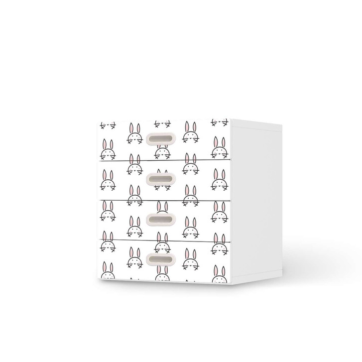 Klebefolie IKEA Stuva / Fritids Kommode - 4 Schubladen - Hoppel - CR112010