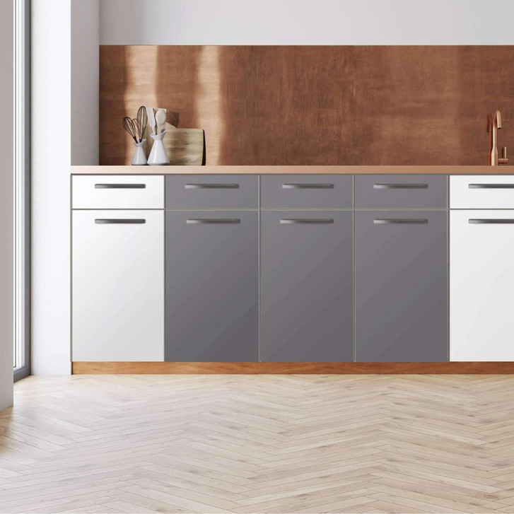 Küchenfolie - Unterschrank 120cm Breite - Grau Light - CR112251