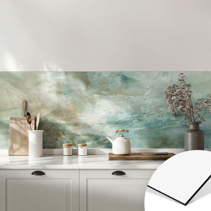 Küchenrückwand Salbeigrünes Nebellicht - Schmucker - WA496032