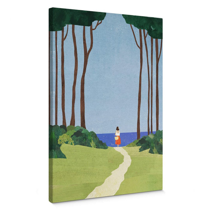 Leinwandbild Spaziergang mit Meerblick - Rivers - WA404188