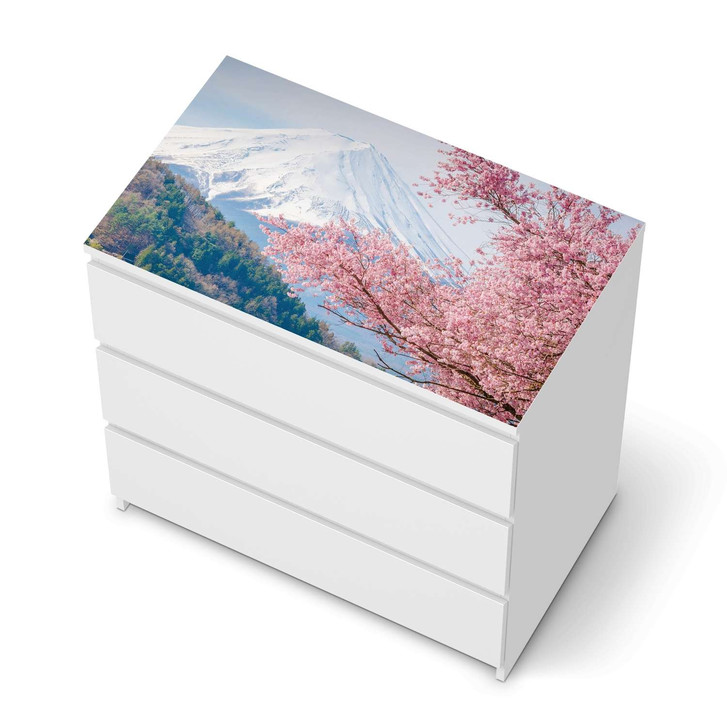 Möbelfolie IKEA Malm Kommode 3 Schubladen oben - Mount Fuji - CR116403