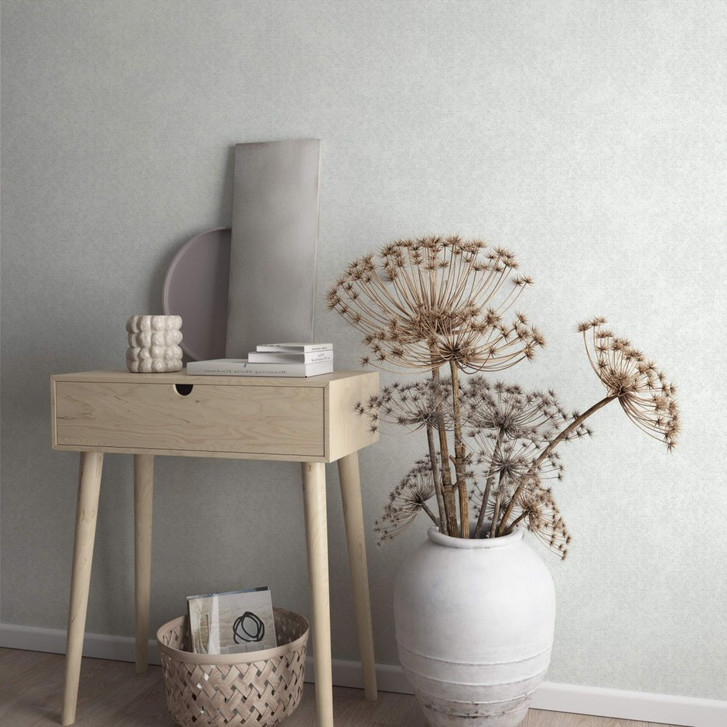 Vliestapete mit leichter Struktur und Kästchen grau, beige Grafisch - WA446151