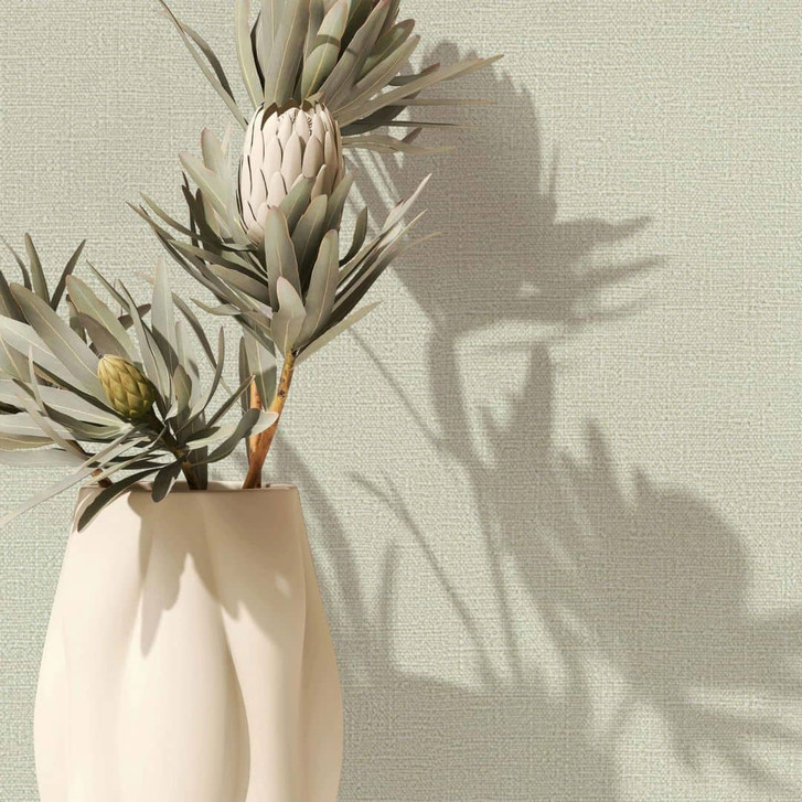 Vliestapete Texturiert Uni Modern in Grau - WA472944