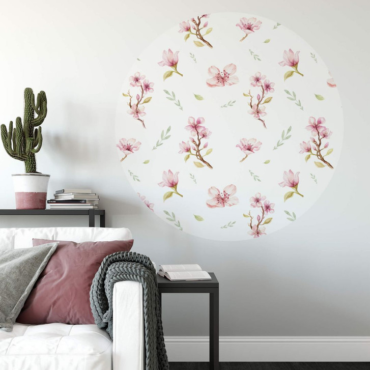 Wandtattoo Kvilis - Magnolien - rund - WA260425