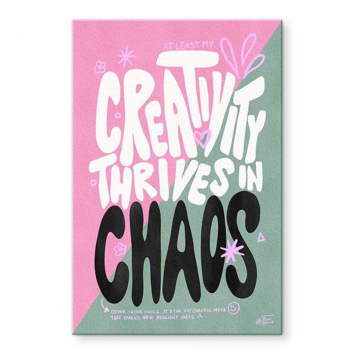 Acrylglasbild Creativity thrives in Chaos - Bloom - WA479128