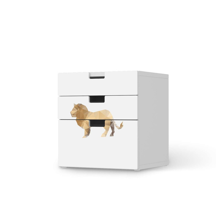 Folie IKEA Stuva / Malad Kommode - 3 Schubladen - Origami Lion - CR106051