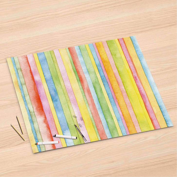 Folienbogen (120x80cm) - Watercolor Stripes - CR106526