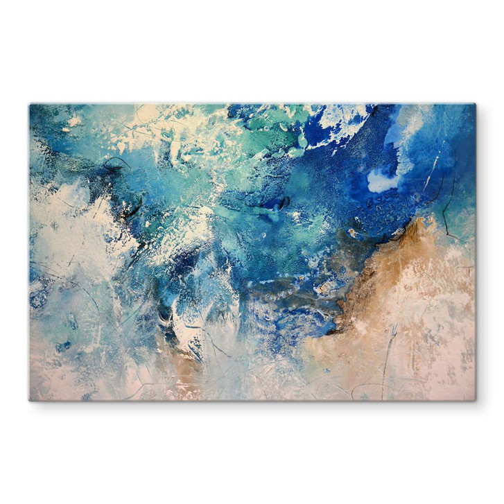 Glasbild Fedrau - Aufprallende Wellen - WA420864