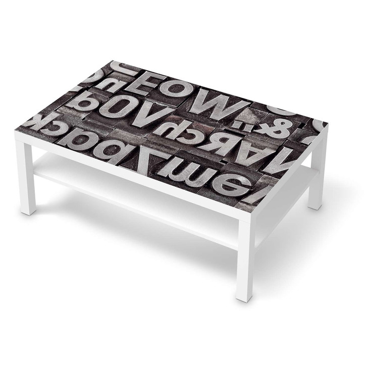 Klebefolie IKEA Lack Tisch 118x78cm - Alphabet - CR111447