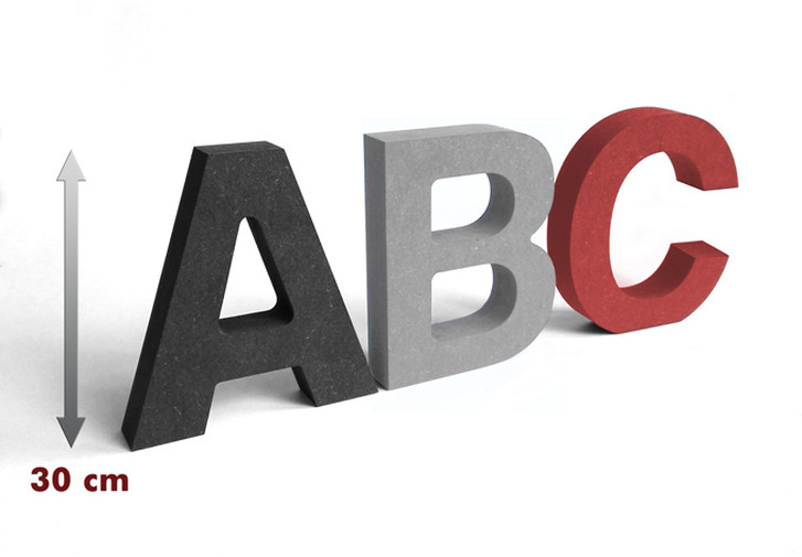 MDF-Holzbuchstaben 30 cm Buchstabenhöhe - WA148553