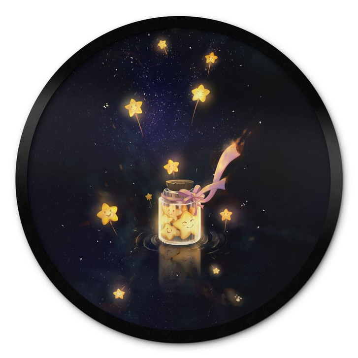 Poster Sternenfänger: Ein Glas voller Wünsche - Thai - Rund - WA427391