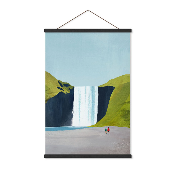 Stoffbild Wasserfall in den Bergen - Rivers - WA514160
