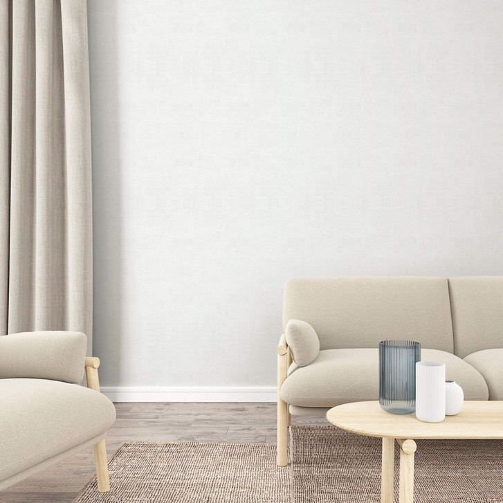 Vliestapete mit gepunkteter Struktur weiss Uni - WA446129