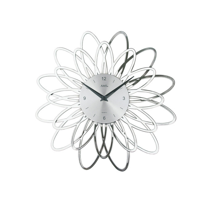 Wanduhr Florales Design in Kunststoff - UG100581