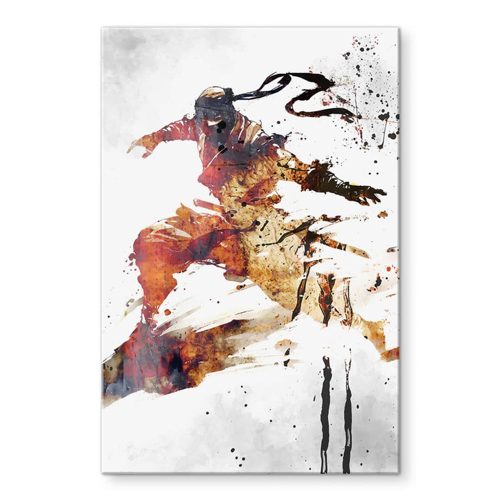 Acrylglasbild Fliegender Ninja - Kulik - WA479155
