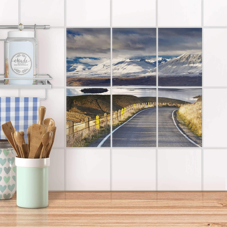 Fliesenaufkleber hoch - New Zealand - 6er Set - CR100625