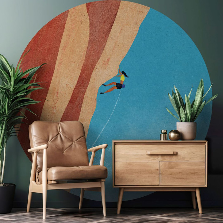 Fototapete Klettern am Grand Canyon - Bergtapete - Rivers - Rund - Selbstklebend/Vlies - WA424608