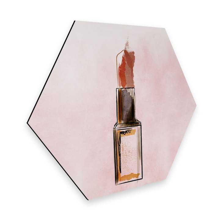 Hexagon - Alu-Dibond Kubistika - Lippenstift - WA306277