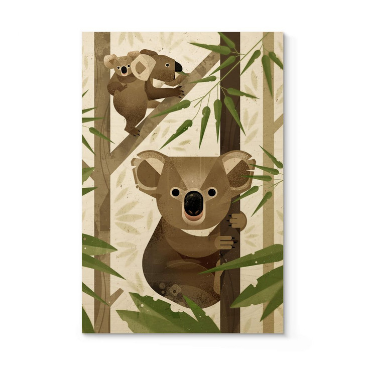 Holzposter Braun - Koala - WA299873