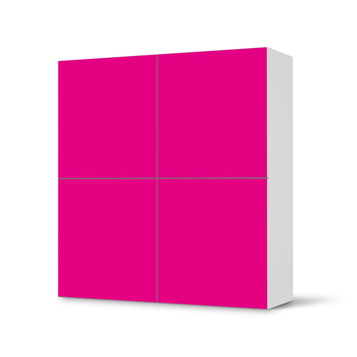 Klebefolie IKEA Besta Schrank 4 Türen - Pink Dark - CR110864