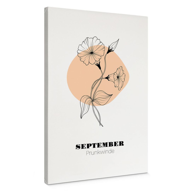 Personalisierbares Leinwandbild Monatsblume September - WA486803