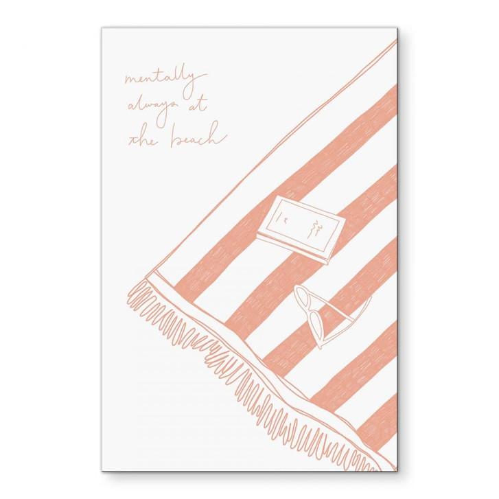 Wandbild Sehnsucht nach Strand und Meer - Soley - Alu-Dibond - WA458401