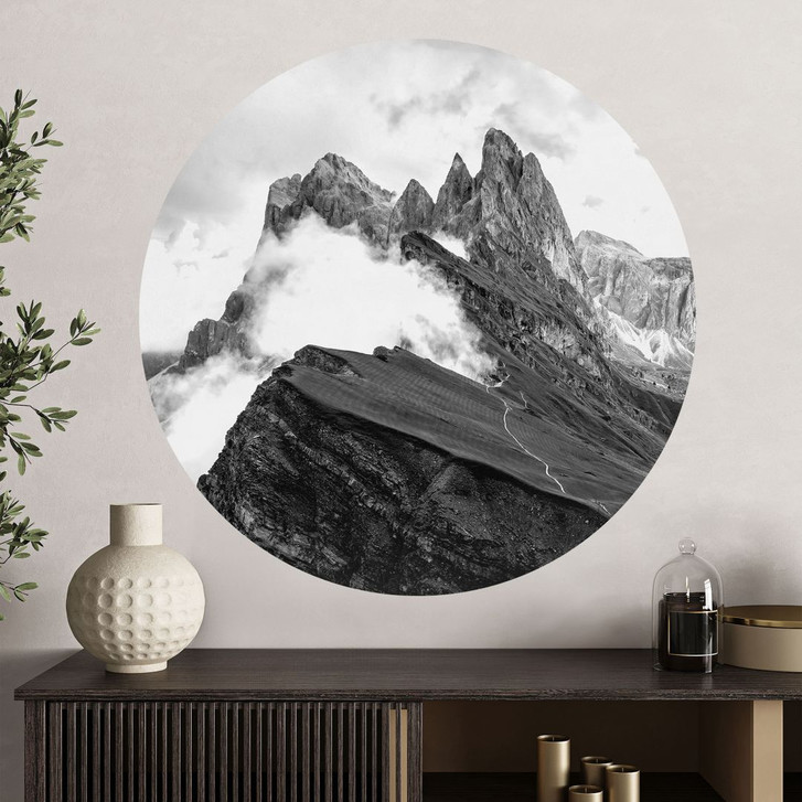 Wandtattoo Blick auf die Alpen - Berglandschaft der Dolomiten - WA433758