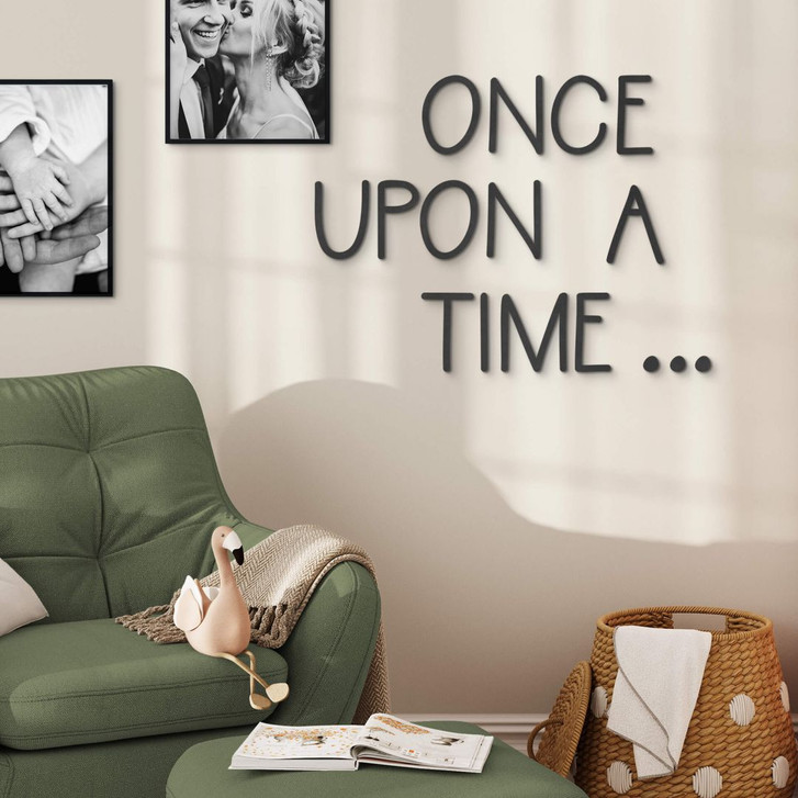 3D MDF-Holz Spruch Once upon a time... - WA405547