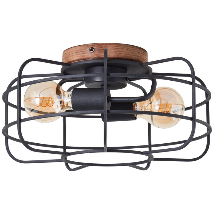Deckenleuchte Inga, braun, 20 x 40 cm, Holz Deckenleuchte - WA438685