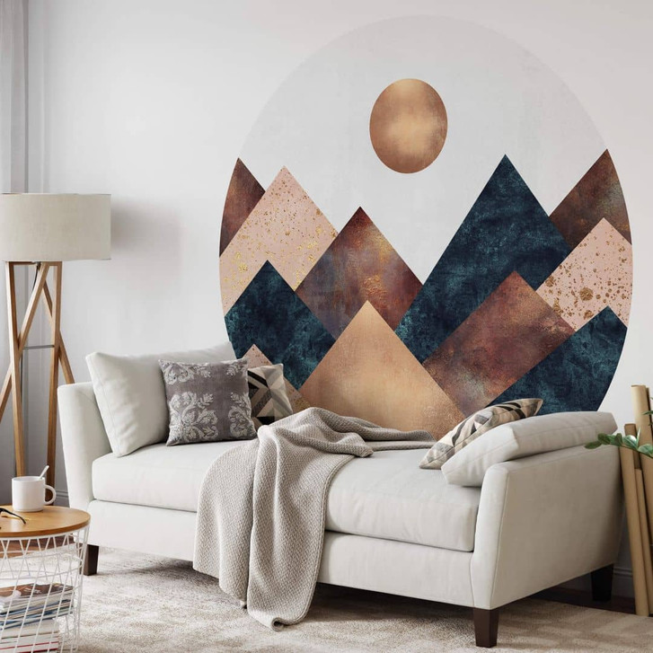 Fototapete Fredriksson - Herbst in den Bergen - Rund - Selbstklebend/Vlies - WA326125