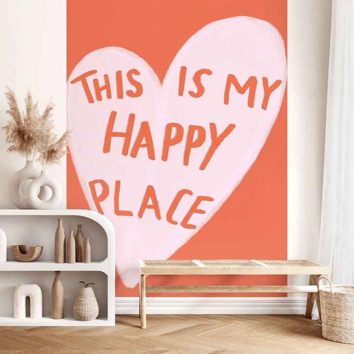 Fototapete mit Spruch - This is my happy place mit Herz - Fritsch - WA436316